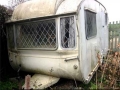 old scrap caravan