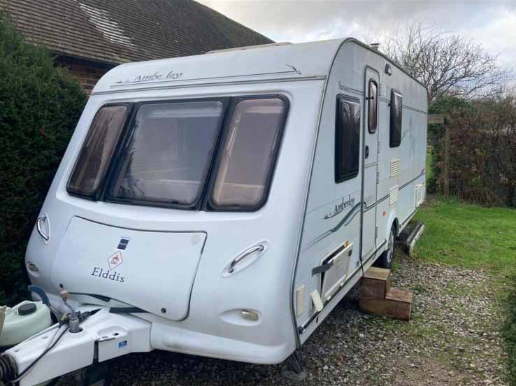 tourer front | Scrap My Caravan Elldis touring caravan