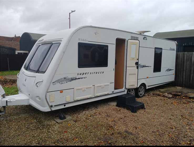 touring caravan | Scrap My Caravan Elldis touring caravan side view