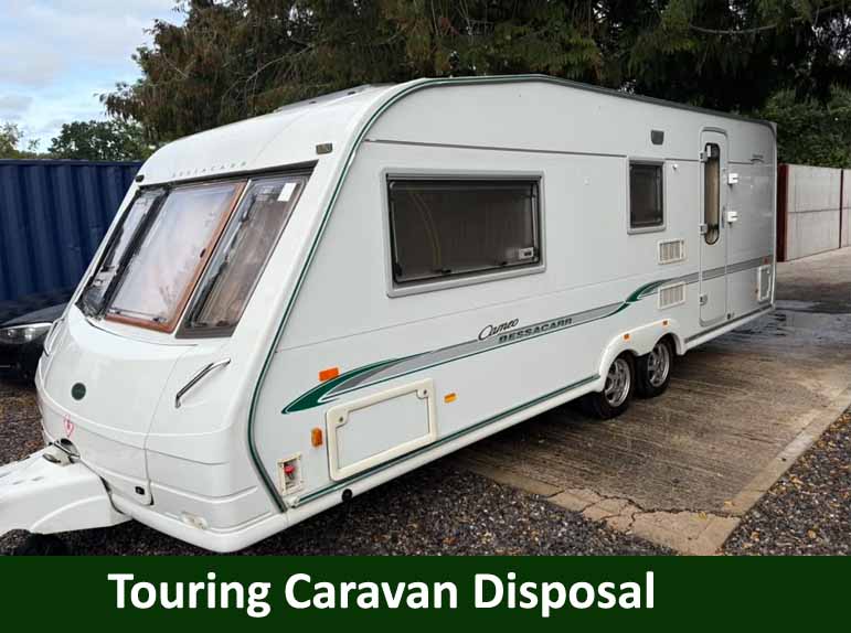 Touring caravan disposal